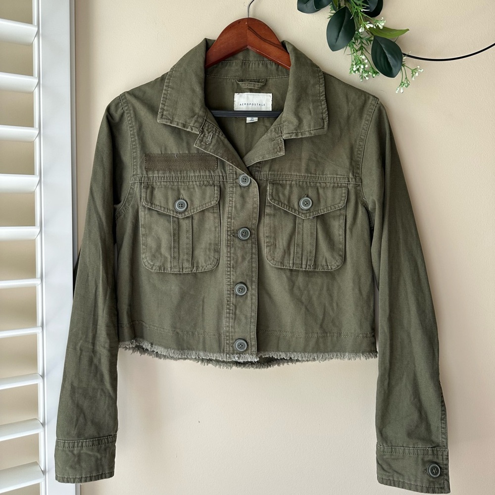 Aeropostale Cropped Utility Shirt